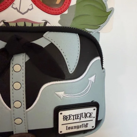 Loungefly Beetlejuice Cowboy Backpack - Black, Gray, Green - Picture 3 of 5